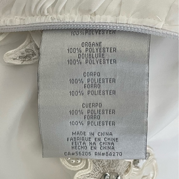 David’s Bridal Studio Floral One-Shoulder Ethereal Bridal Gown Dress Women 8 - Picture 9 of 10